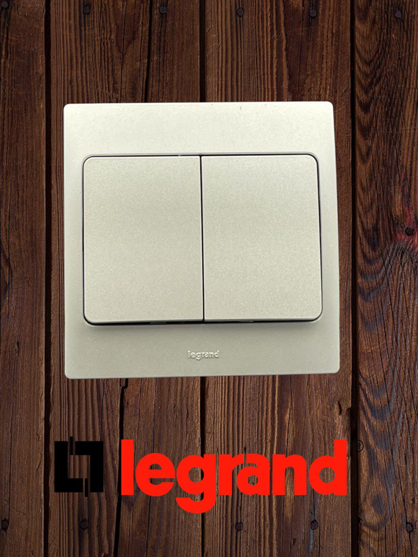 2G 1Way Silver Switch Legrand