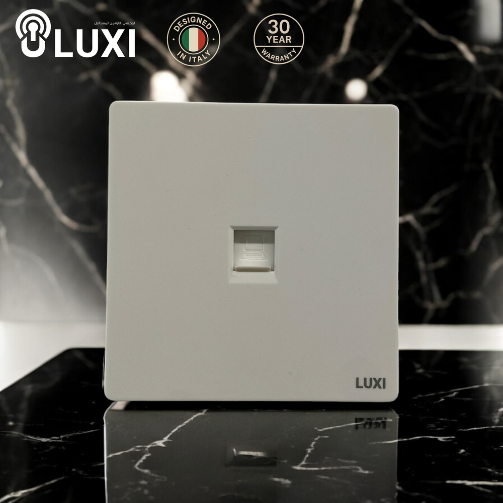 فيش داتا كمبيوتر لوكسي (LUXI) ابيض/اسود