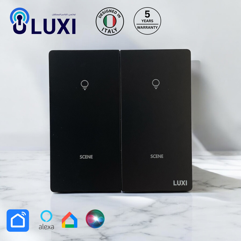 مفتاح سيناريو ذكي SMART لوكسي (LUXI) ابيض/اسود