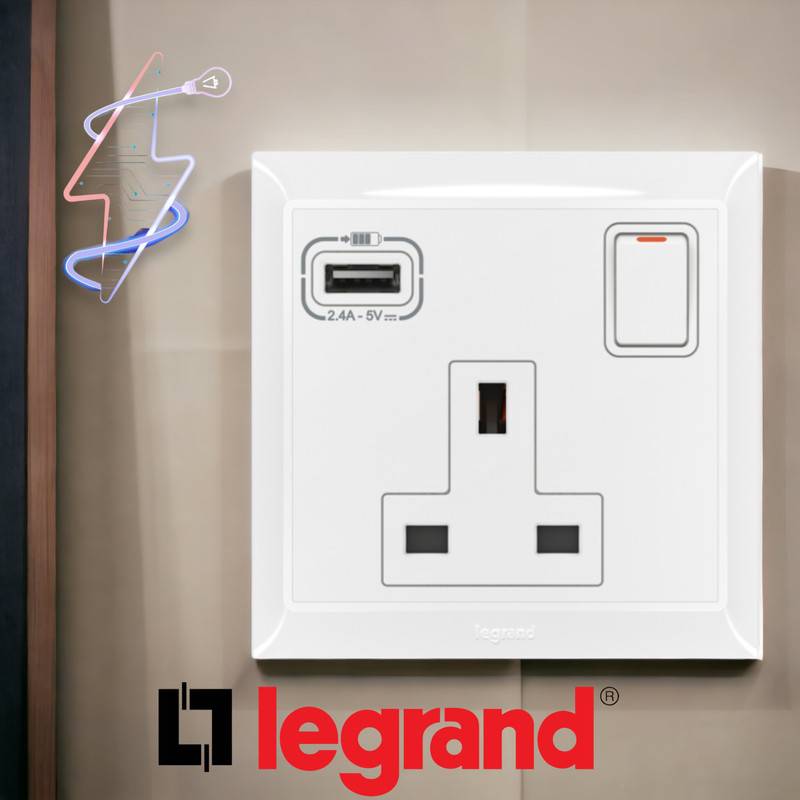 فيش 13 امبير مع يواس بي بلينكو ليجراند 617057 Belanko