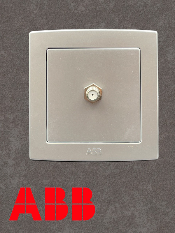 Millennium stainless TV Socket ABB
