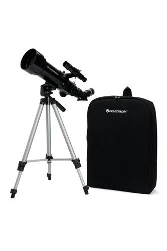 منظار ( تلسكوب ) كاسر أفقي بقطر 70 ملم مع شنطة نوع سلسترون ترفل سكوب - Celestron Telescope Travel Scope 70mm & Backpack