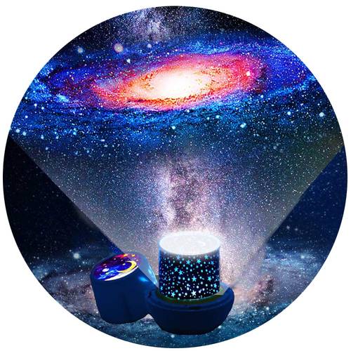 مصباح عرض للنجوم والأشكال بشكل جانبي وعلى شاشة / Star Light Projector with USB Cable, 360 Degree Rotation