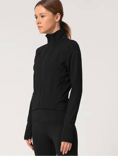 Jacket with zipper(BLACK) 