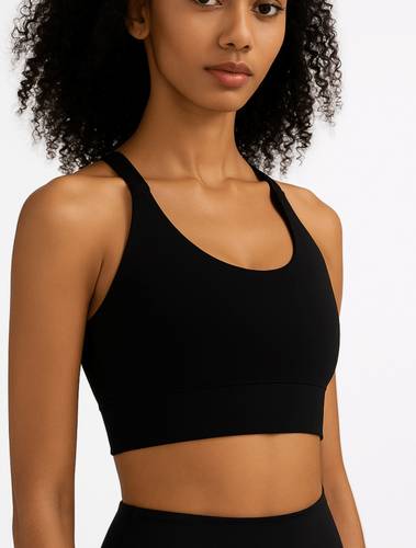 Running bra, BLACK 