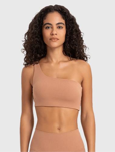 One shoulder training bra 