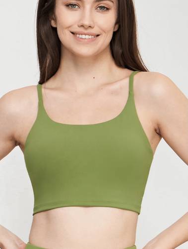 Yoga bra olive green