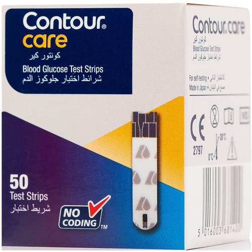 Contour  Care Blood Glucose Test 50 Strips