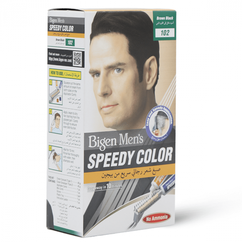 Bigen Mens Speedy Hair Color 102 Black Brown 40Gm