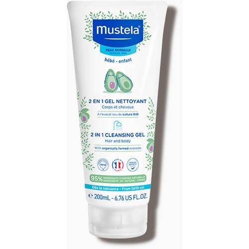 Mustela Baby 2 In 1 Cleansing Gel Hair And Body 200Ml