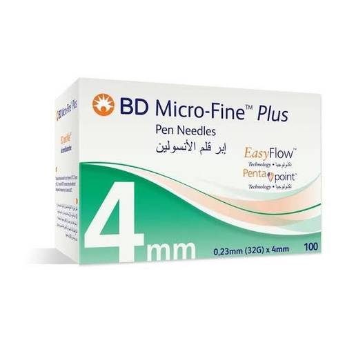 بي دي مايكرو فاين بلس إيزي-فلو ابر 4 مم 32G - عبوة 100 قطعة  
