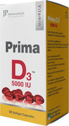 Prima  D3 Capsules 5000 Iu 60 Capsules