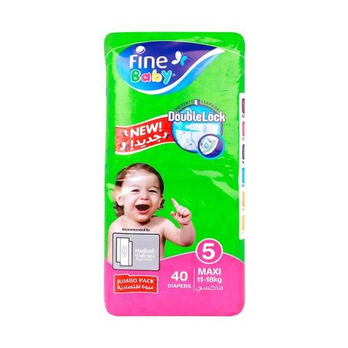 Fine Baby No 5 Jumbo Maxi 40Pcs
