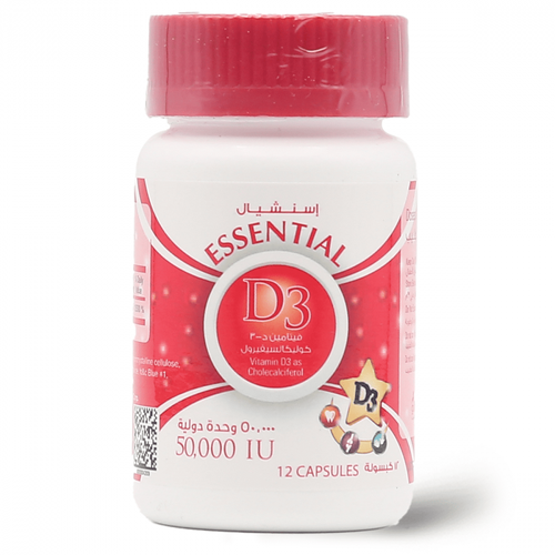 Essential D3 50000Iu 12Cap