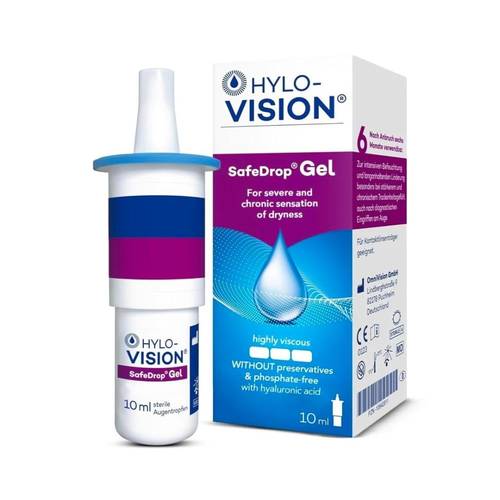 Hylo-Vision Eye Drops Safe Drop Gel 10 Ml