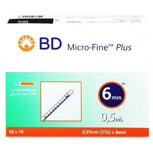 Bd Syringe 0.5Ml 6Mm 30Gm 