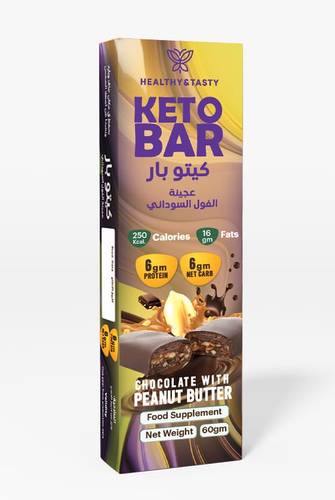 Healthy&Tasty Keto Bar Chocolate With Peanut Butter 60 Gm