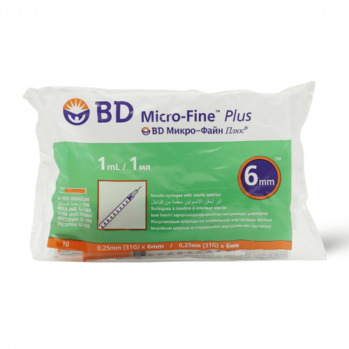 Bd Insulin Syring 1Ml 31G 6Mm