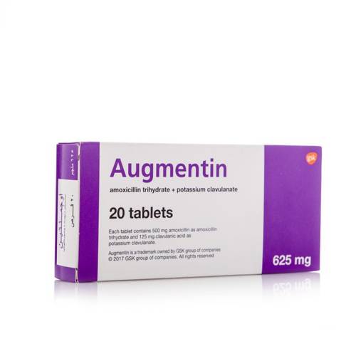 Augmentin 625Mg 20Tab