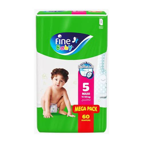 Fine Baby No 5 Mega Maxi 60Pcs