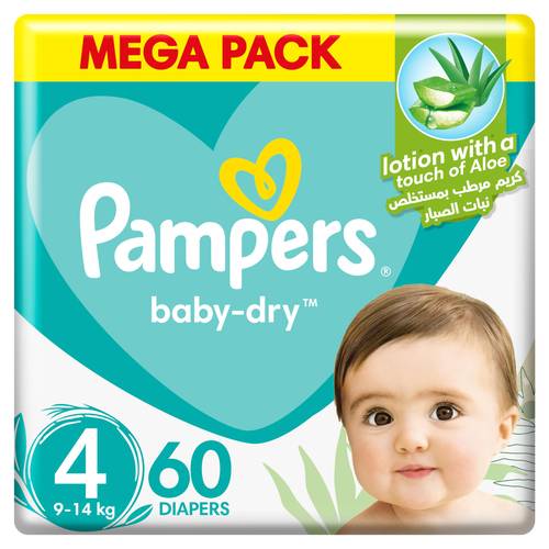 Pampers Jumbo Pack No 4 (7-14 Kg) 60Pcs