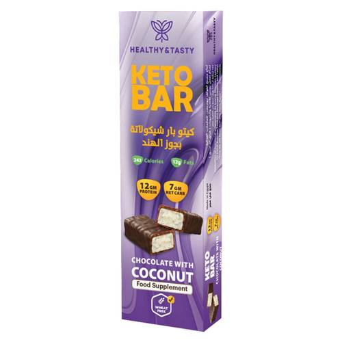 Keto Bar Coconut Choco 60Gm