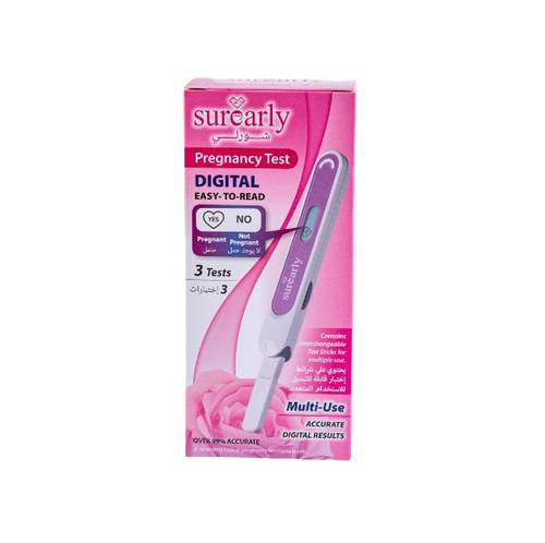 Surearly Digital Easy To Read Pregnancy Test 3 Tests
