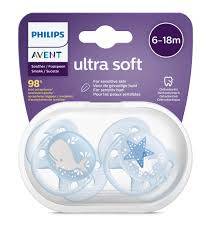  Avent Ultra Soft Soother 6-18 M Boy
