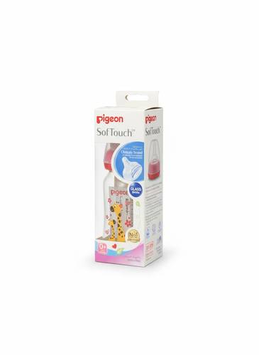 Pigeon Soft Touch Feeding Bottle Glass 160 Ml  