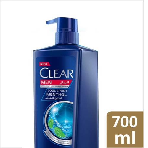 Clear Shampoo Cool Sport Menthol 700Ml(Blue)