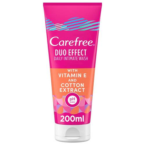 Carefree Duo Effect Daily Intimate Wash Cotton Extract 200Ml