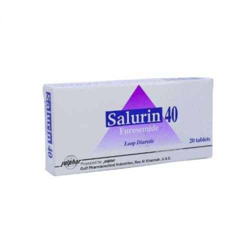  Salurin, Furosemide 40 Mg - 20 Table