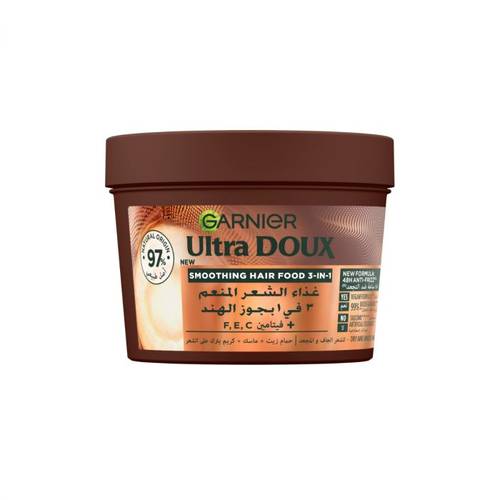 Garnier Ultra Doux Smoothing Hair Food 3 In 1 Coconut Macadamia 390Ml