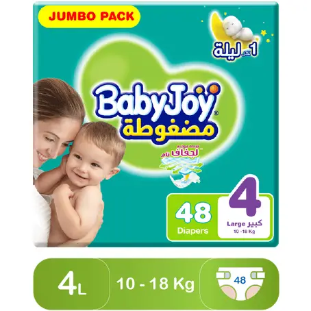 Babyjoy No 4 Jumbo Large  48Pcs