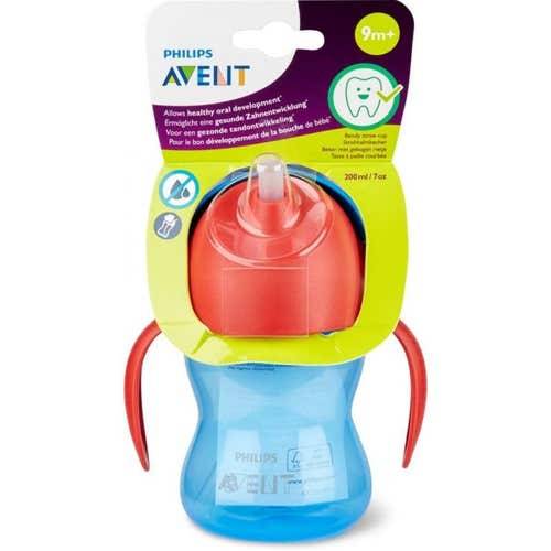 Avent Cup With Hand Bendy Straw +9M Boys/Girls 200Ml  