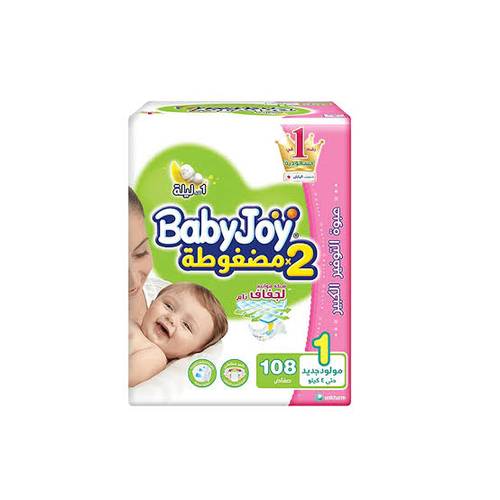 Babyjoy No 1 Giant New Born 108Pcs