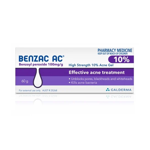 Benzac Ac 10% Gel 60Gm