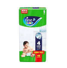 Fine Baby No 4 Jumbo Large 48Pcs