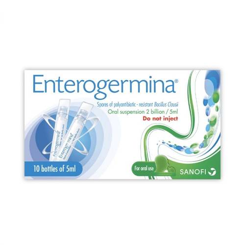 Enterogermina Suspension 10 Bottles 2Billion/5Ml/Bottle