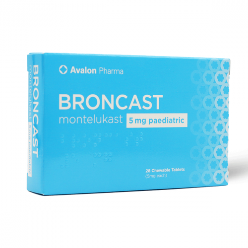 Av Broncast Paediatric 5Mg Chewable 28Tab
