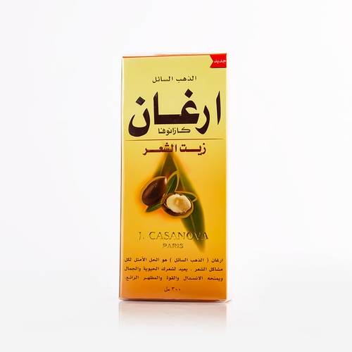 زيت الشعر جي كازانوفا بالأرجان - 300 مل  