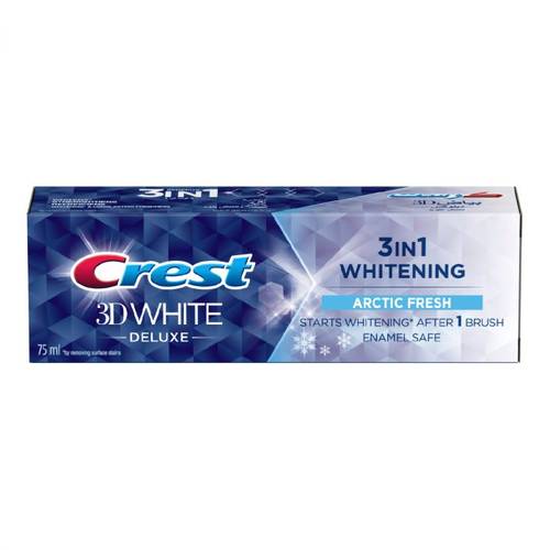 Crest T/P 3D White Deluxe Arctic Fresh 75Ml 25% Offer