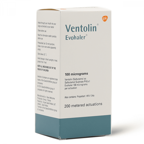 Ventolin 100Mcg/Puff Evohaler