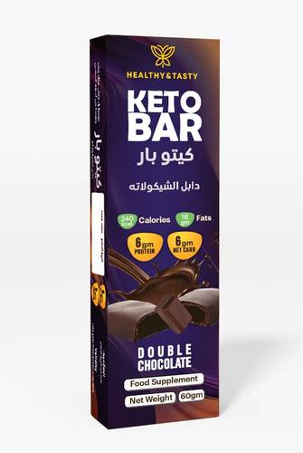 Healthy&Tasty Keto Bar Double Chocolate 60 Gm 