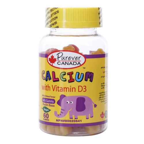 Purever Calcium + Vitamin D 3 Kids Gummies 60 Gummies