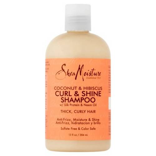 Shea Moisture - Coconut & Hibiscus Curl & Shine Shampoo - 384 Ml