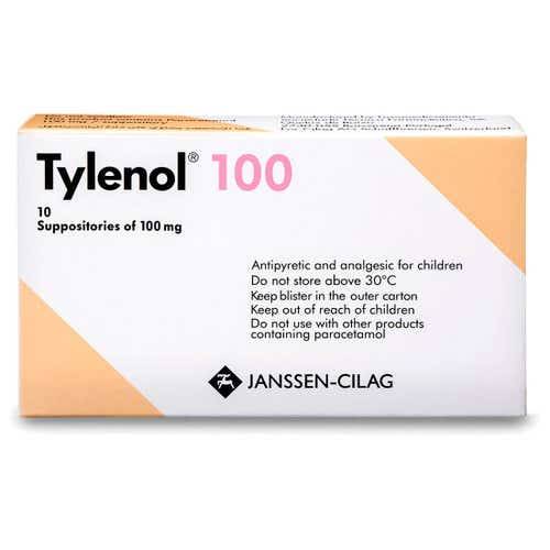 Tylenol 100Mg 10Supp