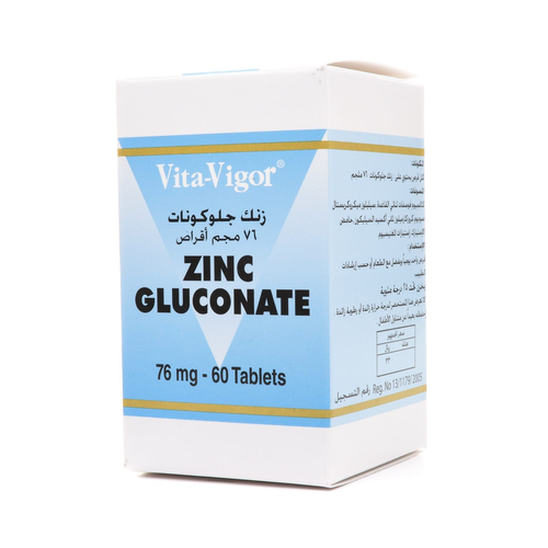 Zinc Gluconate 76Mg 60Tab