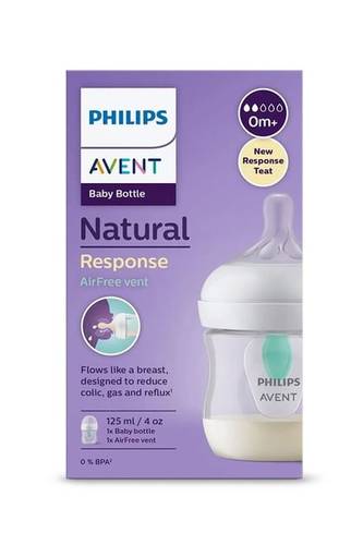 Avent Philips Natural Respose Biberon Plastic Feeding Bottle +0
