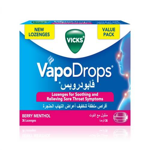 Vicks Vapodrops Berry Menthol 36 Lz